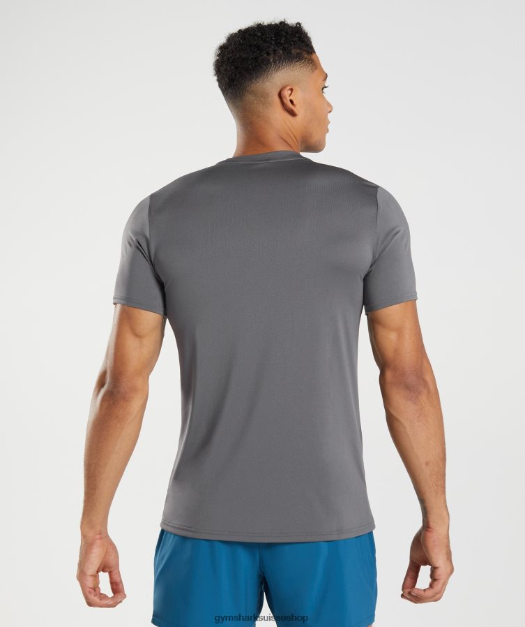 ch Gymshark Hommes t-shirt d\'arrivée silhouette grise 02FP6T638 vêtements