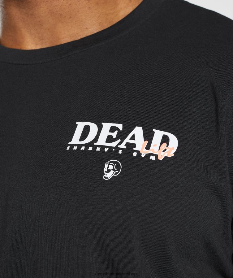 ch Gymshark Hommes t-shirt dead lift noir 02FP6T777 vêtements