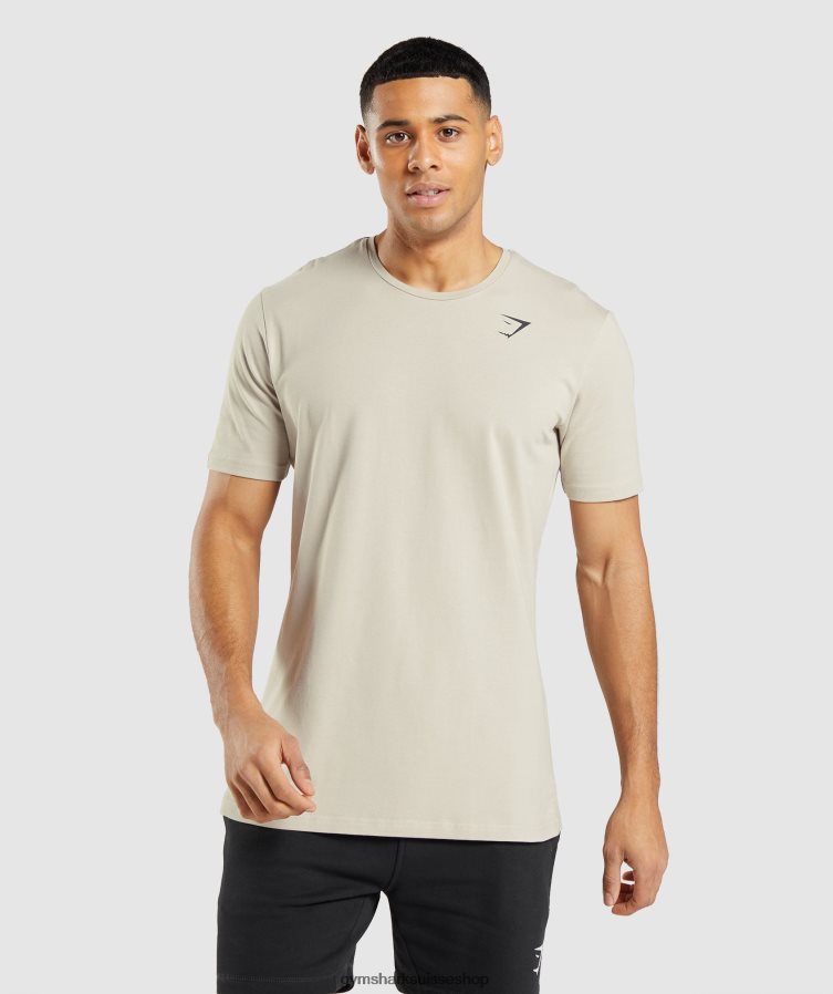 ch Gymshark Hommes t-shirt essentiel gris galet 02FP6T758 vêtements