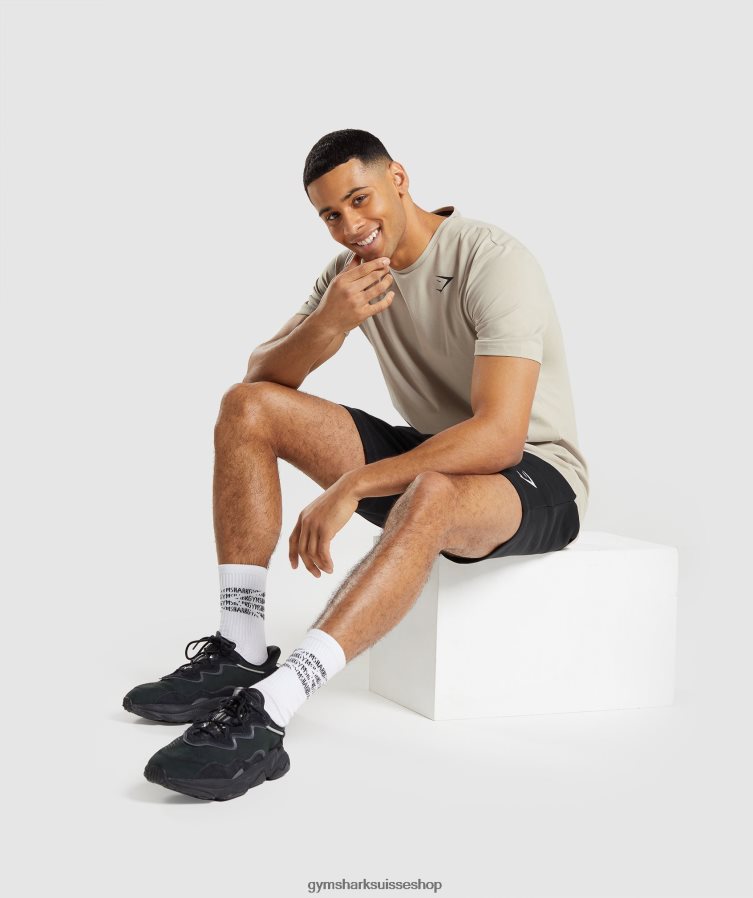 ch Gymshark Hommes t-shirt essentiel gris galet 02FP6T758 vêtements