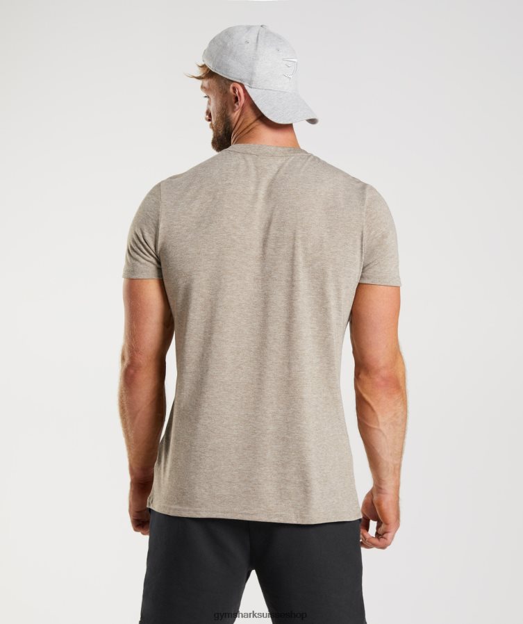 ch Gymshark Hommes t-shirt héritage marne calcaire 02FP6T693 vêtements