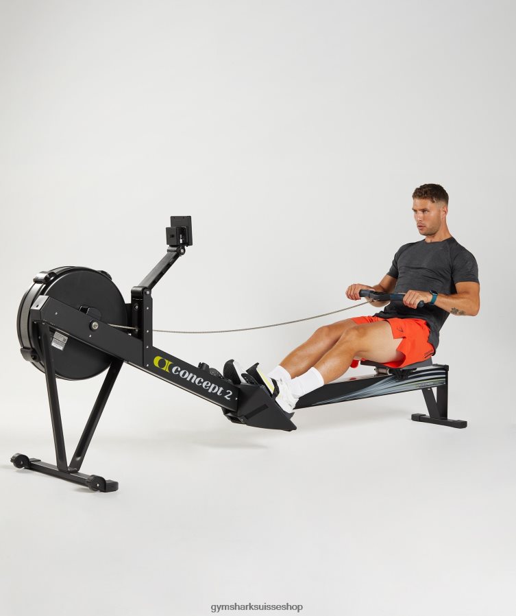 ch Gymshark Hommes t-shirt sommet noir/gris silhouette 02FP6T646 vêtements