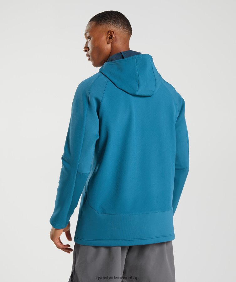 ch Gymshark Hommes veste de pointe bleu atlantique 02FP6T819 vêtements