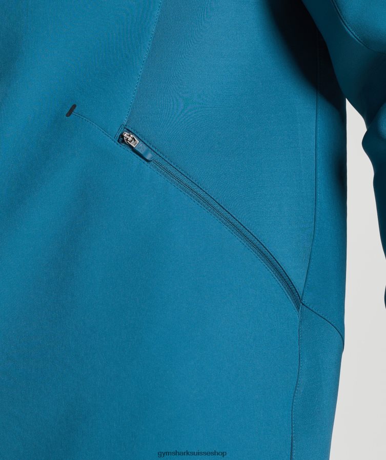 ch Gymshark Hommes veste de pointe bleu atlantique 02FP6T819 vêtements