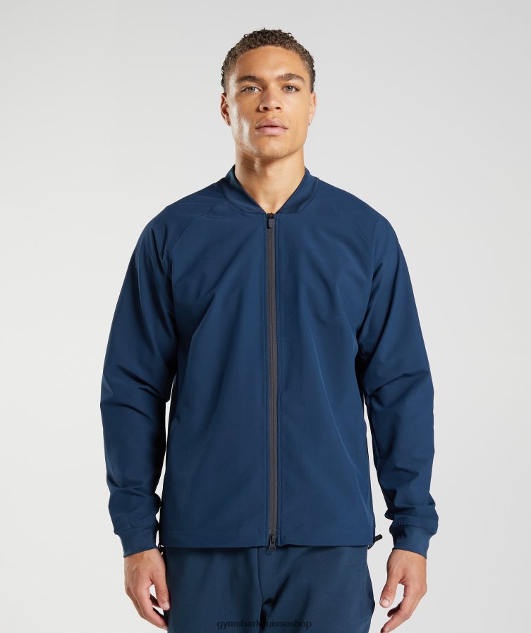 ch Gymshark Hommes veste de studio marine 02FP6T859 vêtements